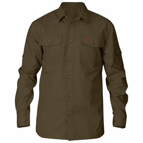 Fjallraven Singi Shirts Dark Olive Singapore For Men (SG-410702)